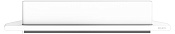 Keuco Aveno Угловая полочка для душа 24,6х24,2 см, со встроенным стеклоочистителем, цвет: белый мат. 14657 510100