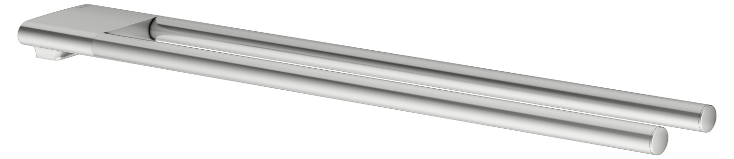 Keuco Edition 400 Полотенцедержатель двойной 45 см, подвесной, цвет: нержавеющая сталь 11518 210000