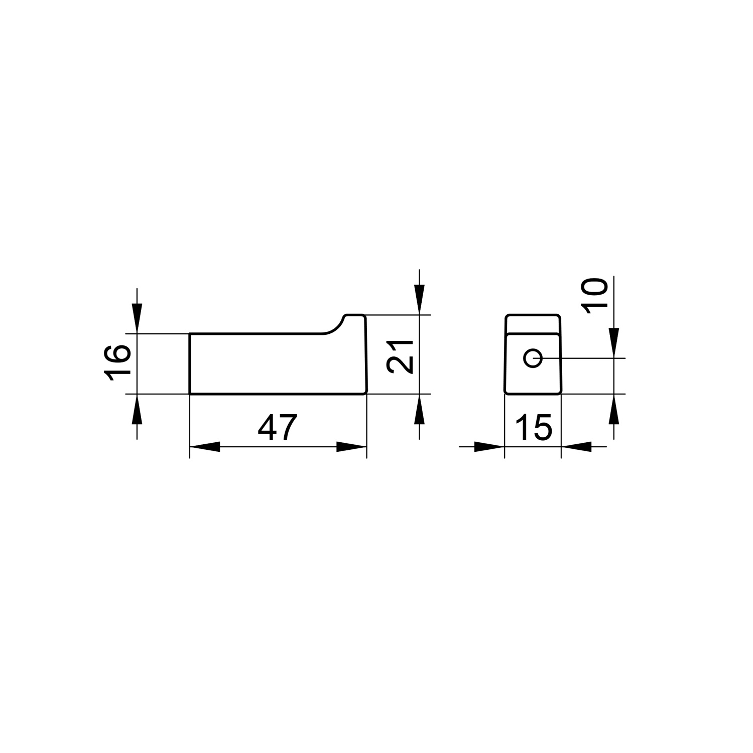 Keuco Edition 11 Крючок для полотенца, подвесной, цвет: никель 11114 050000