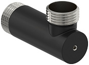 Сунержа Уголок переходной с клапаном НР G 1/НР G 1, цвет: чёрный матовый 31-1523-1010