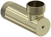 Сунержа Уголок переходной с клапаном НР G 1/НР G 1, цвет: шампань глянцевая 020-1523-1010