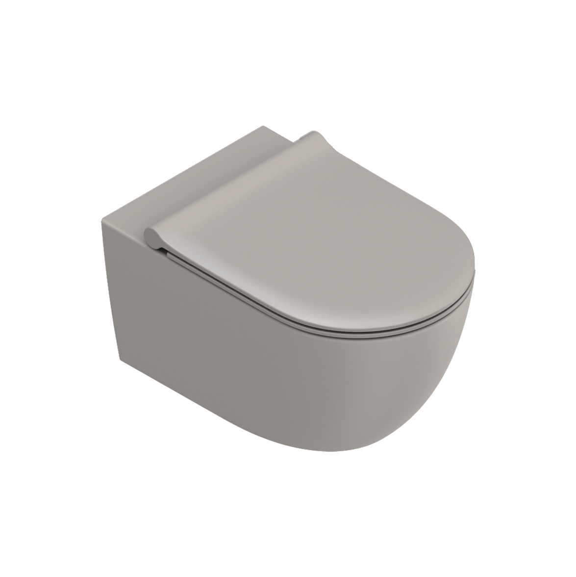 Catalano Sfera Унитаз подвесной безободковый 35x55 см смыв торнадо, Cataglaze, цвет: tortora матовый 0511550032