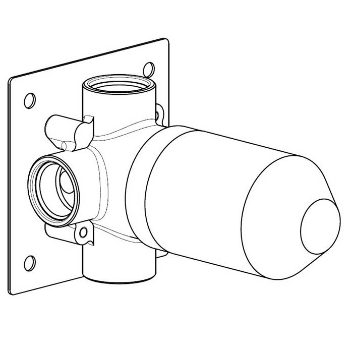 Carimali IlTondo Встраиваемая часть смесителя для раковины/душа W4700