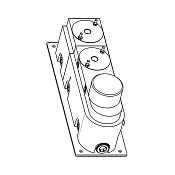 Carimali Colonial Встраиваемая часть для термостатического смесителя на 2 выхода W21028