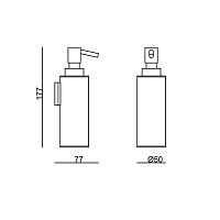 Carimali IlTondo Дозатор жидкого мыла, подвесной, цвет: хром 99107-CR