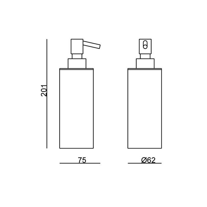 Carimali IlTondo Дозатор жидкого мыла, настольный, цвет: хром 99108-CR