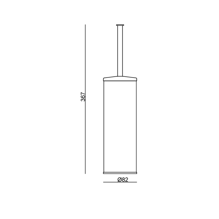 Carimali IlTondo Ершик для унитаза, напольный, цвет: хром 99106-CR