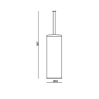 Carimali IlTondo Ершик для унитаза, напольный, цвет: хром 99106-CR