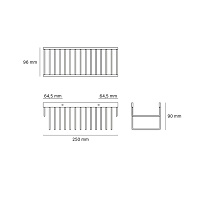 Carimali IlTondo Полочка-корзинка для душа, цвет: хром 99112-CR