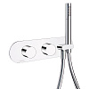 Carimali IlTondo Смеситель для душа термостат. 3 потреб., встр., лейка, держатель, шланг, цвет:хром 21938EST/A-CR