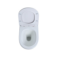 Nemo Унитаз подвесной 56x35 см безободковый, крышка микролифт, цвет: glossy white 817B-3