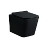 Nemo Унитаз подвесной 52x36 см, смыв торнадо, крышка микролифт, цвет: matt black 883-2YB