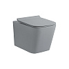 Nemo Унитаз подвесной 52x36 см, смыв торнадо, крышка микролифт, цвет: matt gray 883-2YG