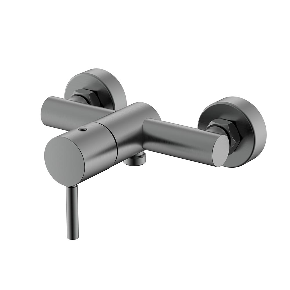 Nemo Round Смеситель для душа, цвет: brush gun metal NM-2341BGM