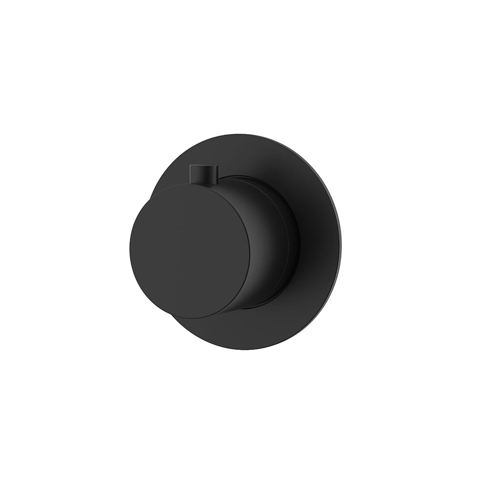 Nemo Round Запорный вентиль, цвет: matte black NM-2361MB