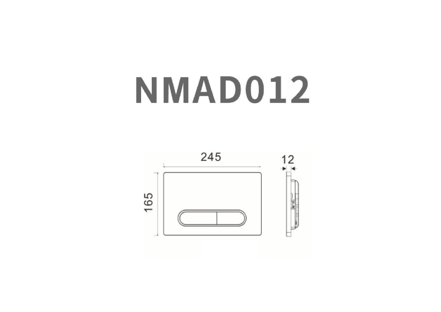 Nemo Кнопка смыва, 2 режима, цвет: chrome NMD012CR