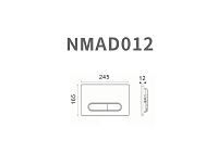 Nemo Кнопка смыва, 2 режима, цвет: chrome NMD012CR