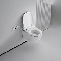Nemo Унитаз подвесной электронный 60x39 см с функцией биде, смыв торнадо, цвет: glossy white 977-2/WHITE