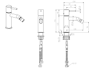 Nemo Round Смеситель для биде однорычажный, цвет: chrome NM-2321CR