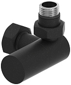 Сунержа Вентиль рег. температуры 3D правый, НР G 1/2 / НГ G 3/4, цвет: тёмный титан муар матовый 15-1403-1234