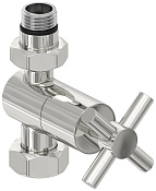 Сунержа Вентиль регулировки температуры прямой (крест), НР G 1/2 / НГ G 3/4, цвет: без покрытия 00-1409-1234