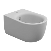 GSG Hit Биде подвесное 36,5х51 см c 1 отверстием под смеситель и переливом, цвет: белый матовый HIBISO001