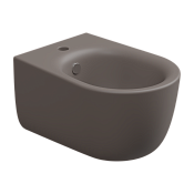 GSG Hit Биде подвесное 36,5х51 см c 1 отверстием под смеситель и переливом, цвет: tortora matt HIBISO029