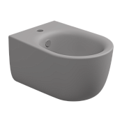 GSG Hit Биде подвесное 36,5х51 см c 1 отверстием под смеситель и переливом, цвет: fumo matt HIBISO038