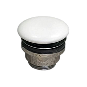 GSG Донный клапан универсальный, click-clack, 1”1/4 с керамической крышкой, цвет: белый матовый PILTONUNIAR001