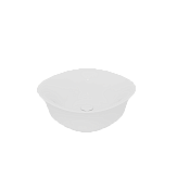 GSG Flut Раковина чаша 42х42 см, без перелива и отверстия под смеситель, цвет: белый глянцевый FLLAVFSQU42000