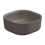 GSG Hit Раковина чаша 42х42 см, без перелива и отверстия под смеситель, цвет: tortora matt HILAVQU42029