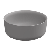 GSG Hit Раковина чаша d42 см, без перелива и отверстия под смеситель, цвет: fumo matt HILAVRO42038