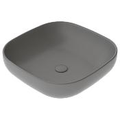 GSG Easy Раковина чаша 45х45 см, без перелива и отверстия под смеситель, цвет: цемент матовый EALAVQU45020
