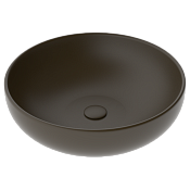 GSG Easy Раковина чаша d45 см, без перелива и отверстия под смеситель, цвет: кофейный матовый EALAVRO45018