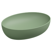 GSG Easy Раковина чаша 55х42 см, без перелива и отверстия под смеситель, цвет: salvia matt EALAVOV55031