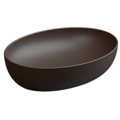 GSG Easy Раковина чаша 55х42 см, без перелива и отверстия под смеситель, цвет: cacao matt EALAVOV55035