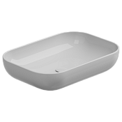 GSG Easy Раковина чаша 60х42 см, без перелива и отверстия под смеситель, цвет: белый глянцевый EALAVRE60000