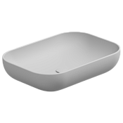 GSG Easy Раковина чаша 60х42 см, без перелива и отверстия под смеситель, цвет: белый матовый EALAVRE60001