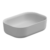 GSG Hit Раковина чаша 60х42 см, без перелива и отверстия под смеситель, цвет: белый матовый HILAVRE60001