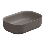 GSG Hit Раковина чаша 60х42 см, без перелива и отверстия под смеситель, цвет: tortora matt HILAVRE60029