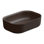 GSG Hit Раковина чаша 60х42 см, без перелива и отверстия под смеситель, цвет: cacao matt HILAVRE60035