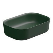 GSG Hit Раковина чаша 60х42 см, без перелива и отверстия под смеситель, цвет: smeraldo matt HILAVRE60036