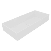 GSG Box Раковина чаша 80х35,5 см, без перелива и отверстия под смеситель, цвет: белый глянцевый BXLA80000