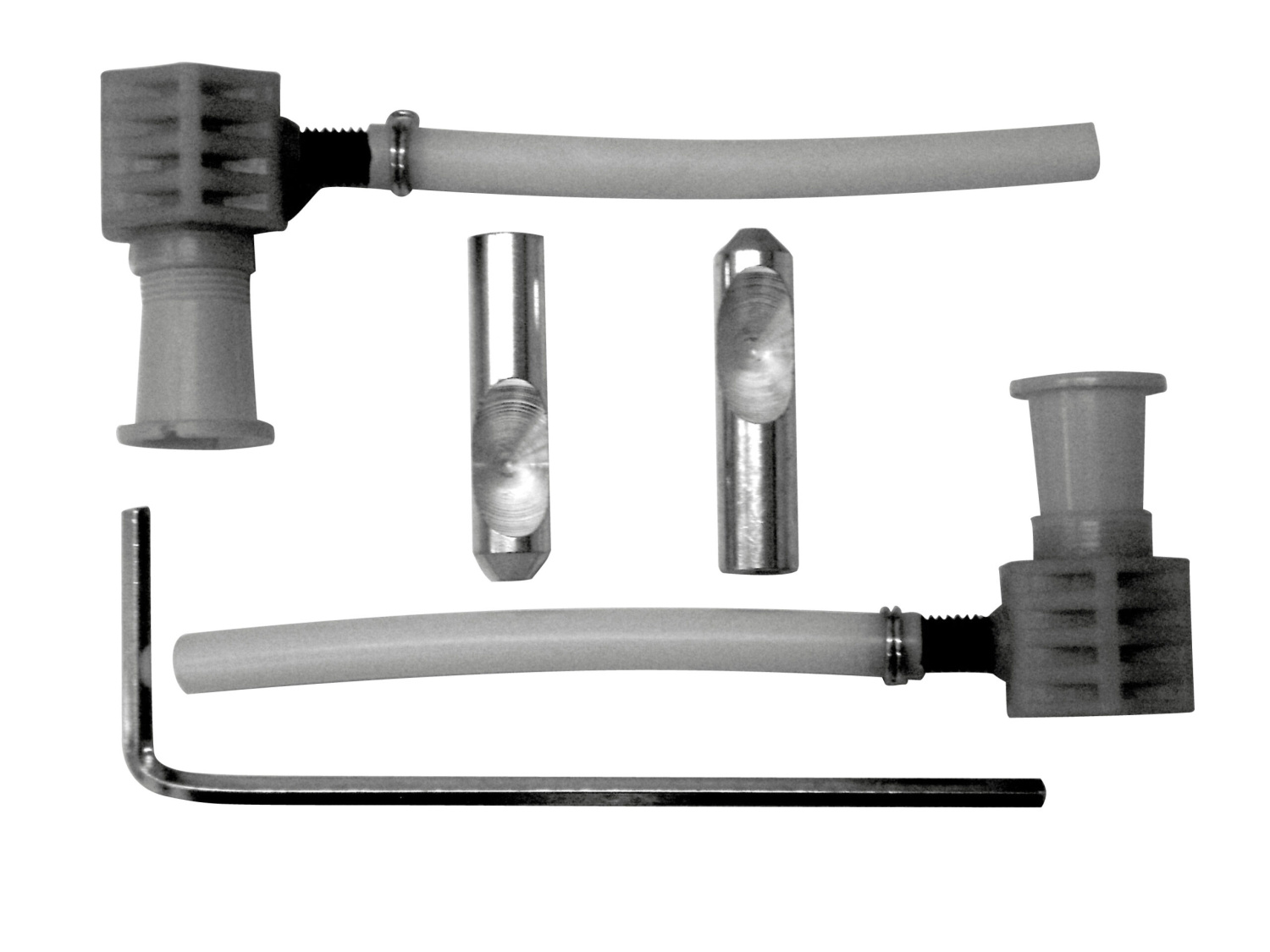 GSG Комплект крепежа для унитаза/биде, цвет: черный/хром ACS40