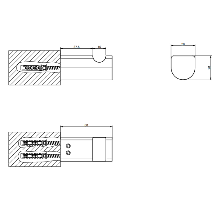 Gessi Rilievo Крючок подвесной, цвет: warm bronze brushed PVD 59521#726