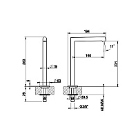 Gessi Излив отдельностоящий, высокий, цвет: copper PVD 63323#030