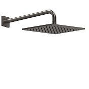 Gessi Rilievo Душевая головка для настенного крепления, поворотная, цвет: black metal brushed PVD 59158#707