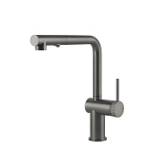 Gessi Inedito Смеситель для кухни с вытяжным изливом, цвет: black metal brushed GHRC 60457#126