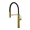 Gessi 316 Kitchen Meccanica Смеситель для кухни с гибкий изливом, цвет: brushed brass PVD 60012#727