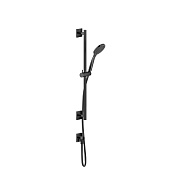 Gessi Rilievo Стойка с выпуском, душем и шлангом 150 см, цвет: black metal PVD 59242#706